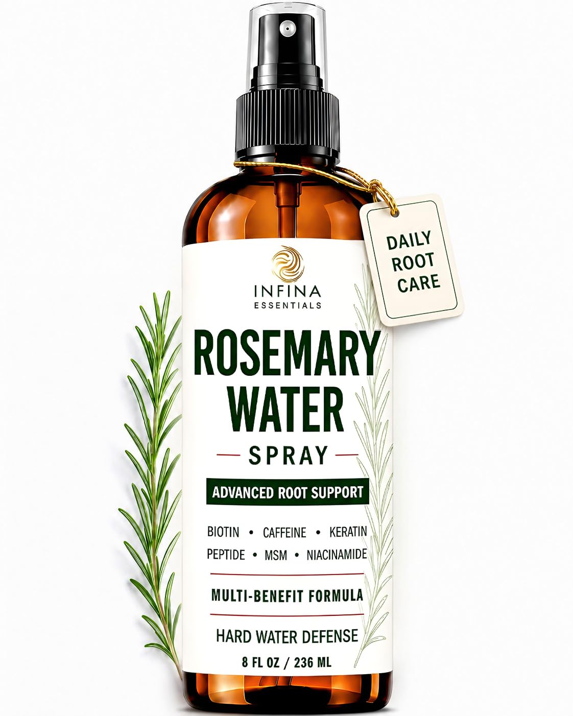 Rosemary Water Hair Spray (8floz)