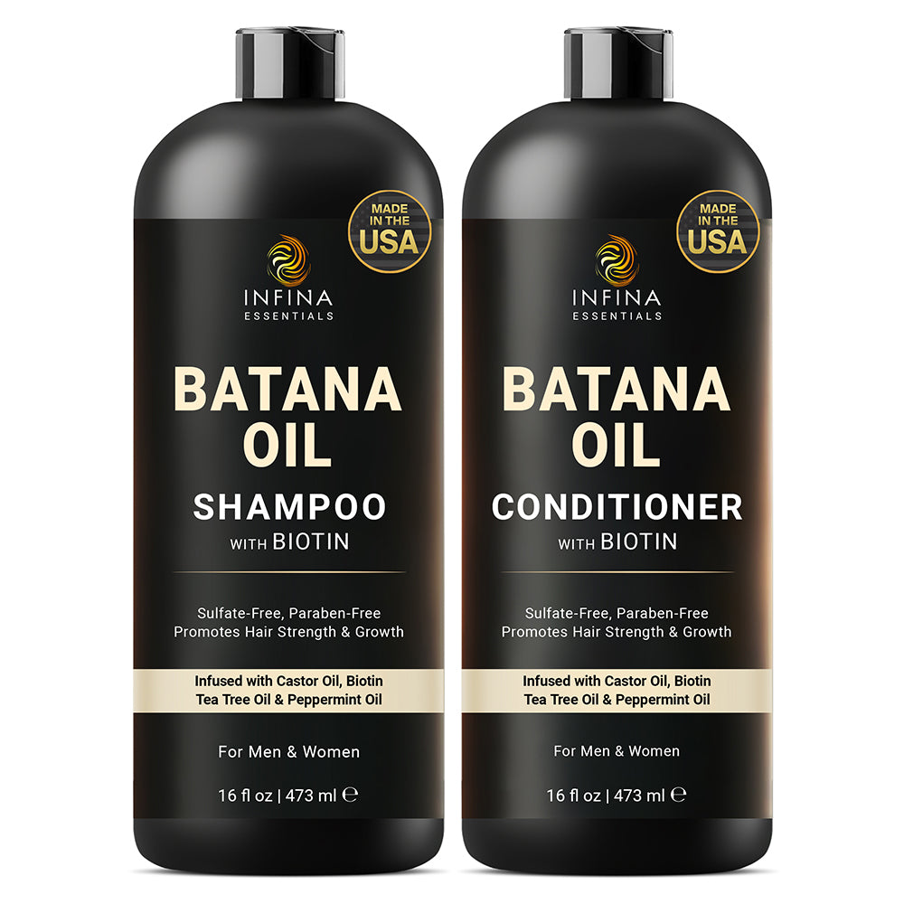 Batana Oil Shampoo and Conditioner Set (16 floz)