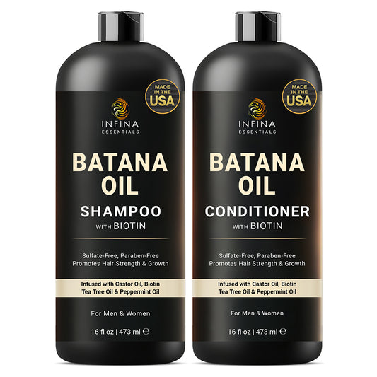 Batana Oil Shampoo and Conditioner Set (16 floz)
