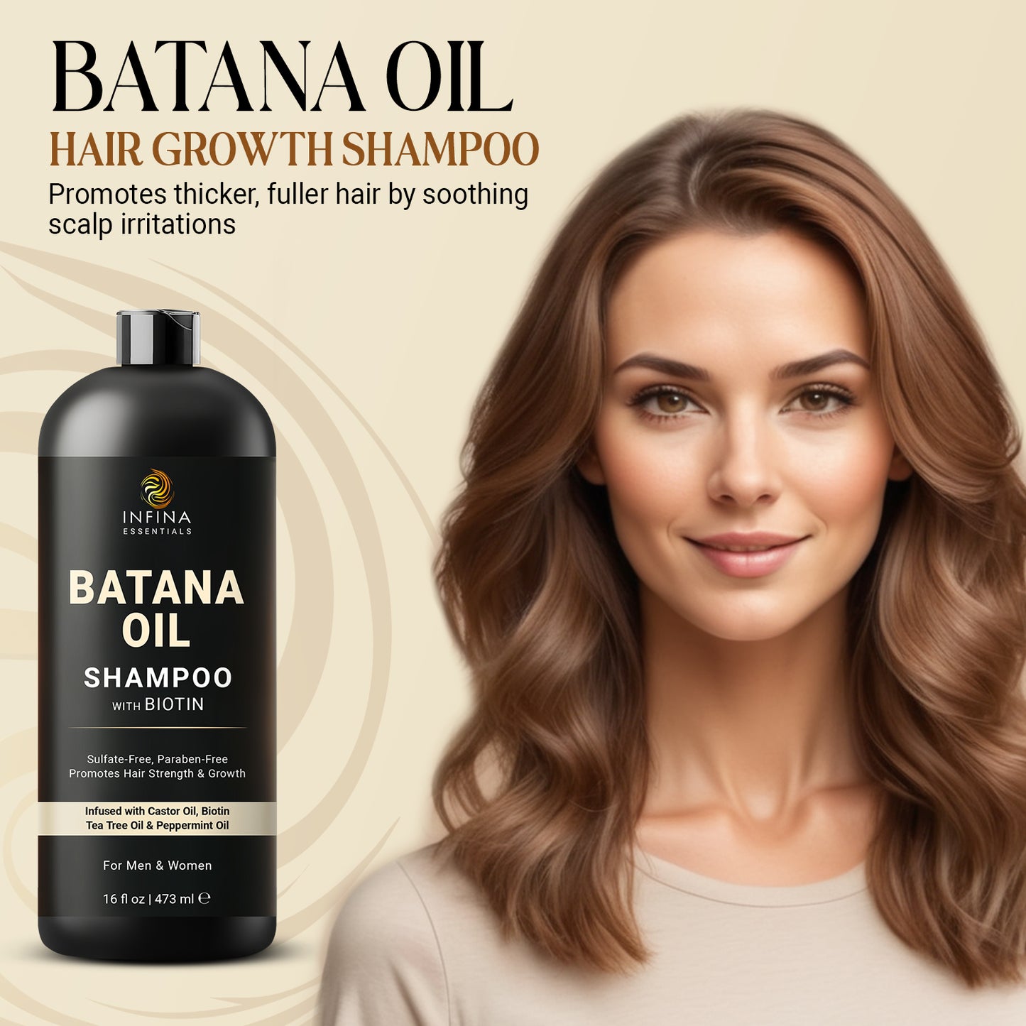 Batana Oil Shampoo with Biotin (16 floz)