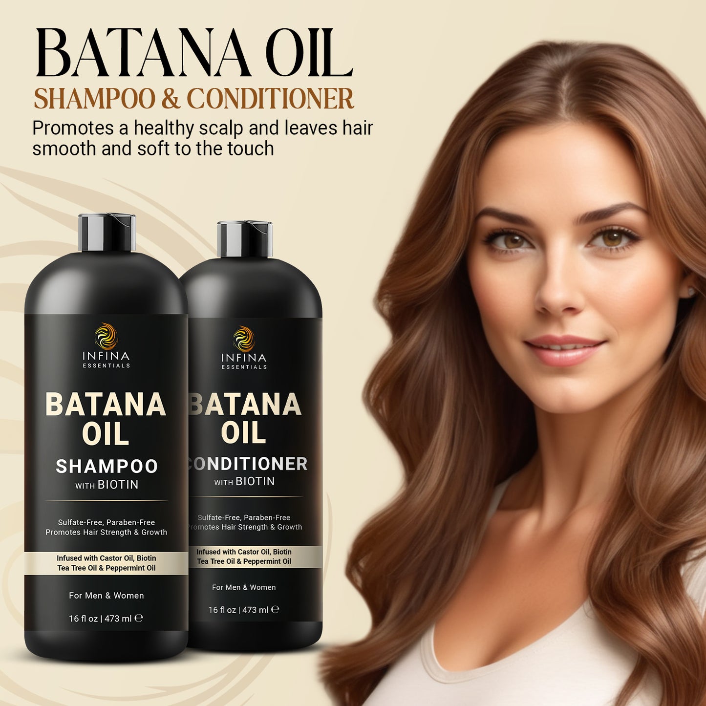 Batana Oil Shampoo and Conditioner Set (16 floz)