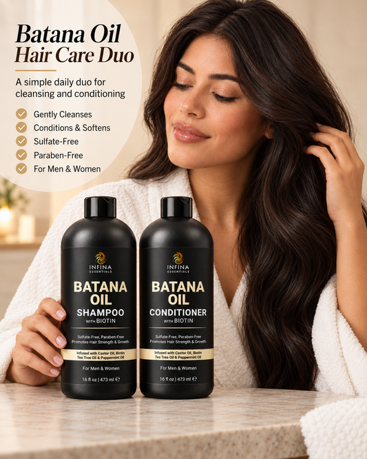 Batana Oil Shampoo and Conditioner Set (16 floz)