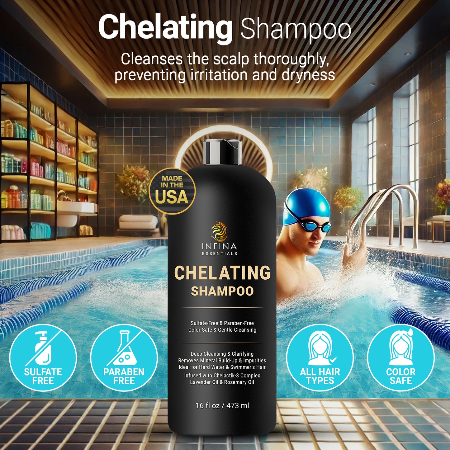 Chelating Hard Water Shampoo (16 fl oz)