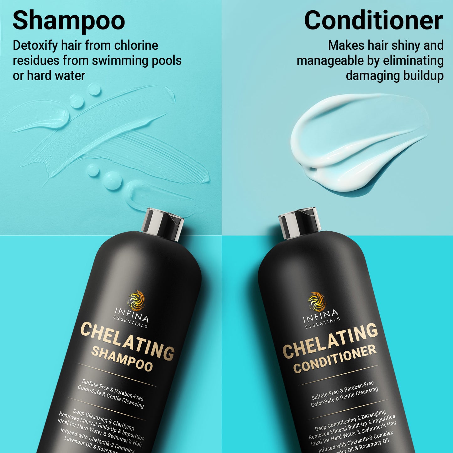 Chelating Shampoo and Conditioner Set (16 fl oz)