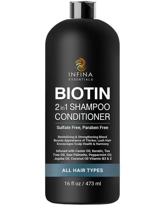 Biotin Shampoo and Conditioner 2 in 1 (16 fl oz)