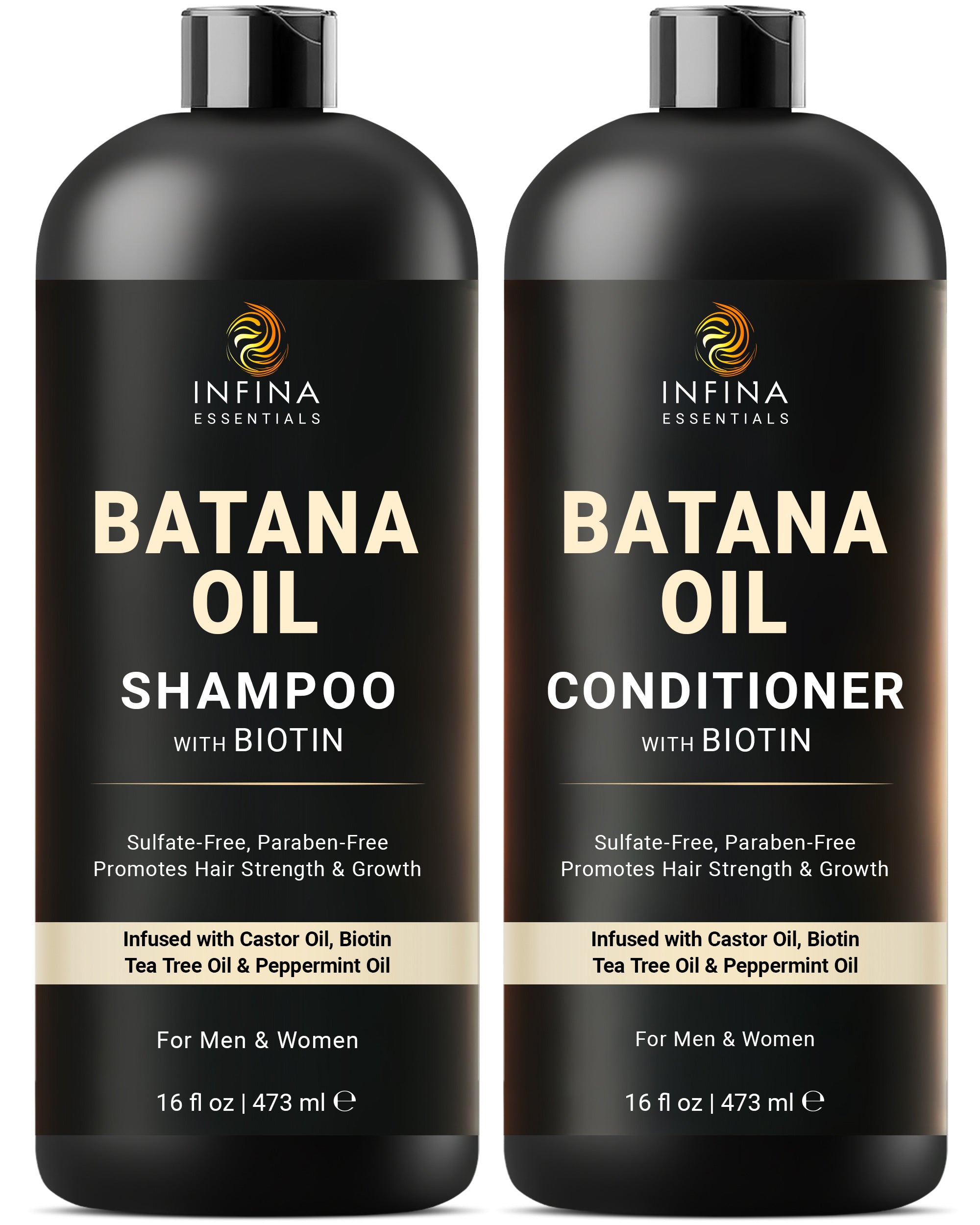 Batana Oil Shampoo and Conditioner Set (16 floz) – infinaessentials