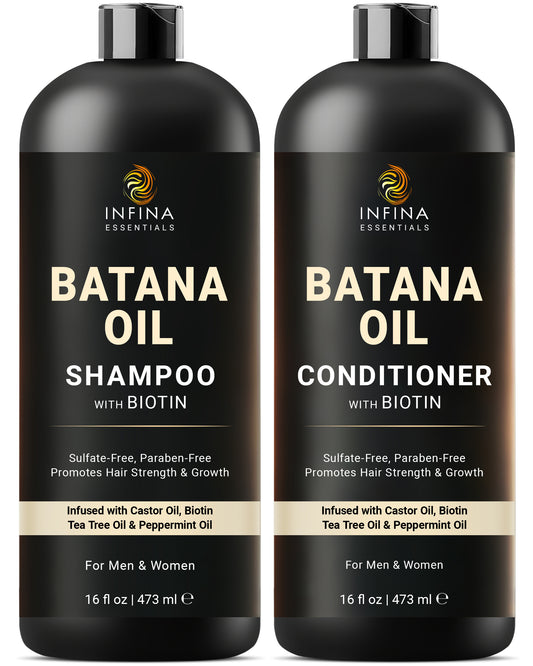 Batana Oil Shampoo and Conditioner Set (16 floz)