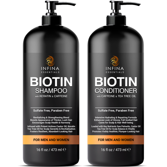 Biotin Shampoo and Conditioner Set (16 fl oz)