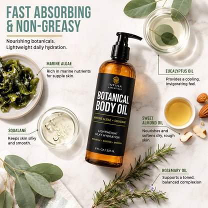 Botanical Body Oil for Dry Skin (8floz)