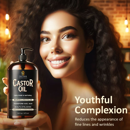 Castor Oil for Hair & Skin (16 fl oz)