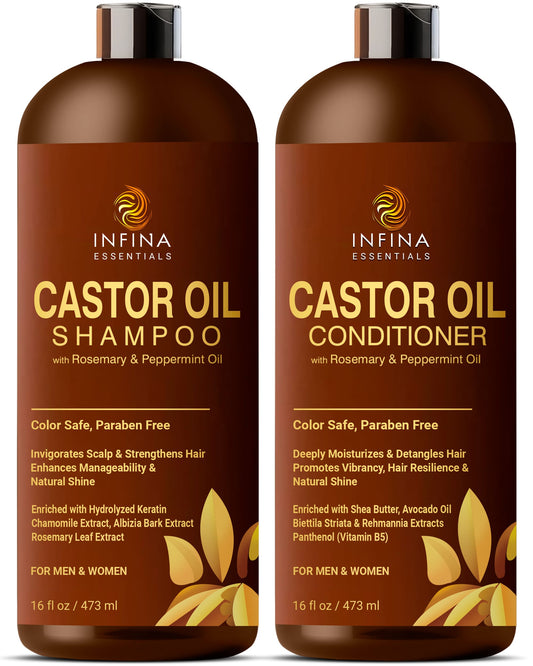 Castor Oil Shampoo and Conditioner (16 fl oz)