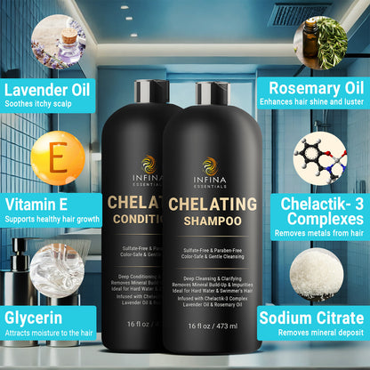 Chelating Shampoo and Conditioner Set (16 fl oz)