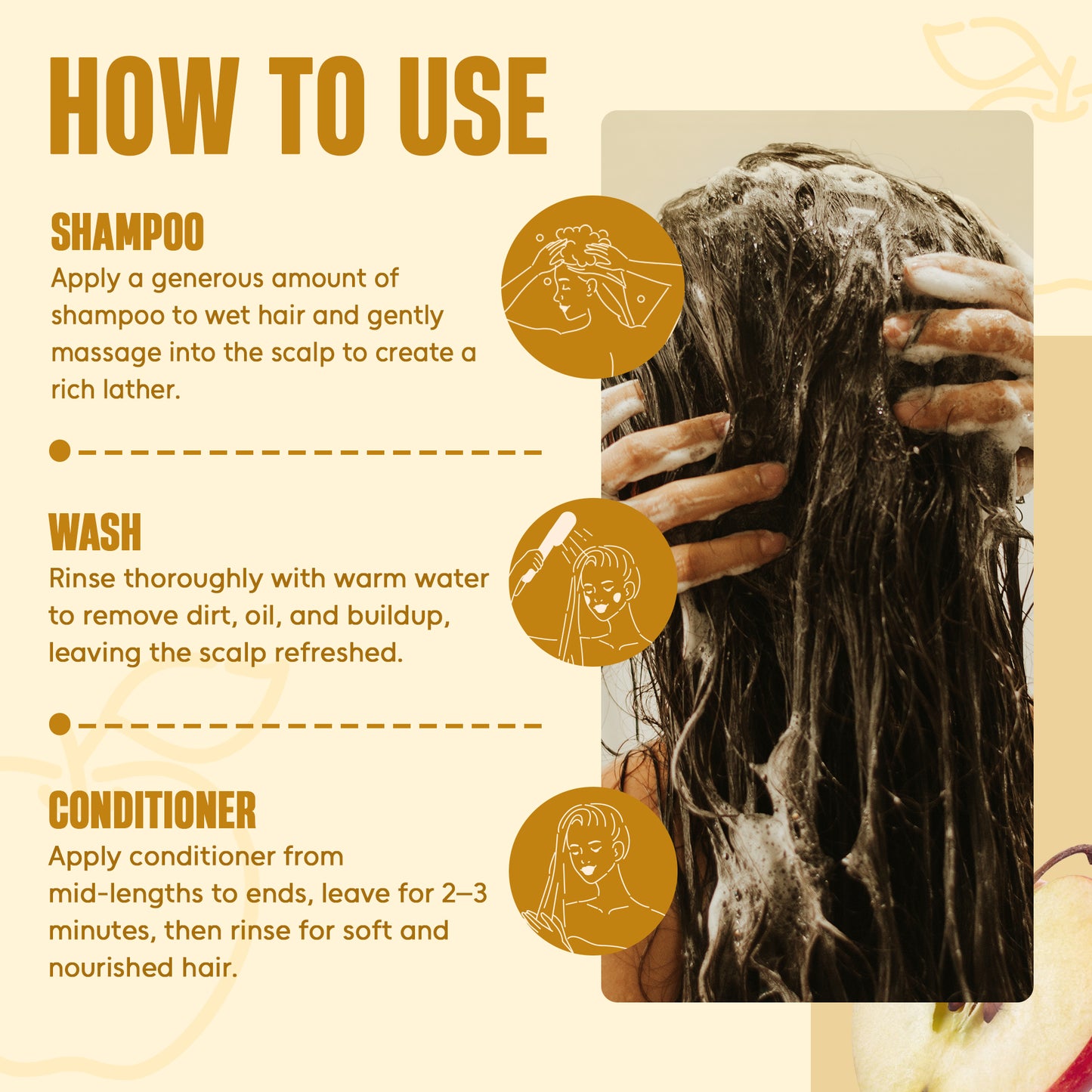 Apple Cider Vinegar Shampoo & Conditioner with Batana & Tea Tree Oil (16 floz)