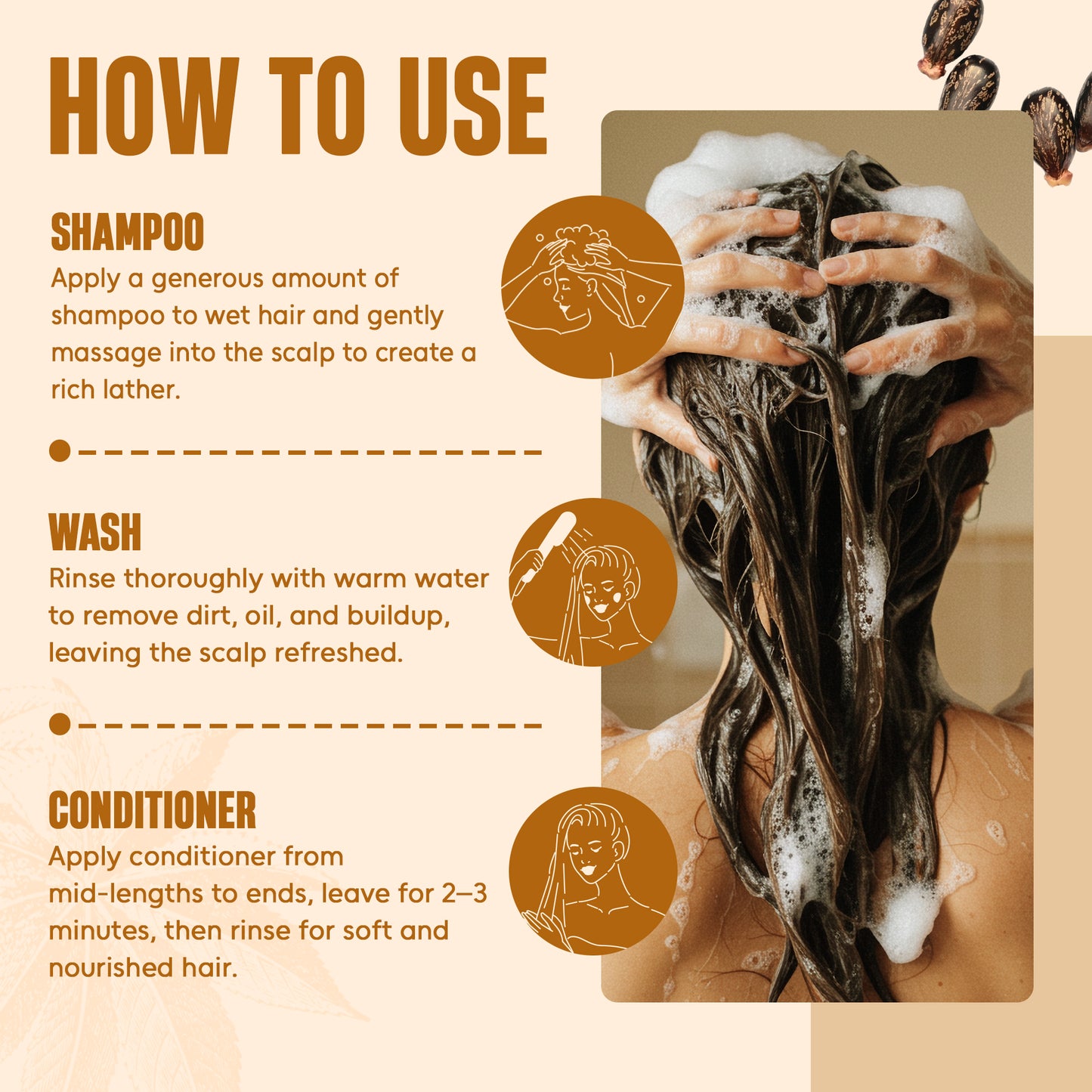 Castor Oil Shampoo and Conditioner Set with Batana Oil (16 floz)