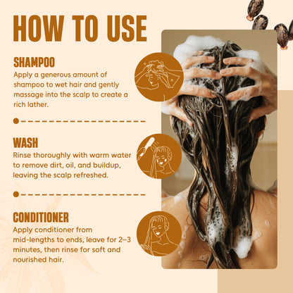 Castor Oil Shampoo and Conditioner Set with Batana Oil (16 floz)