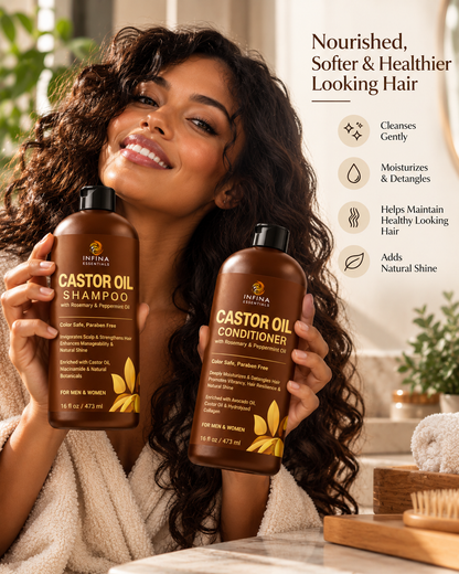 Castor Oil Shampoo and Conditioner (16 fl oz)