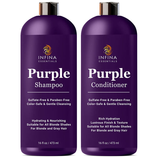 Purple Shampoo & Conditioner Set (16 fl oz)