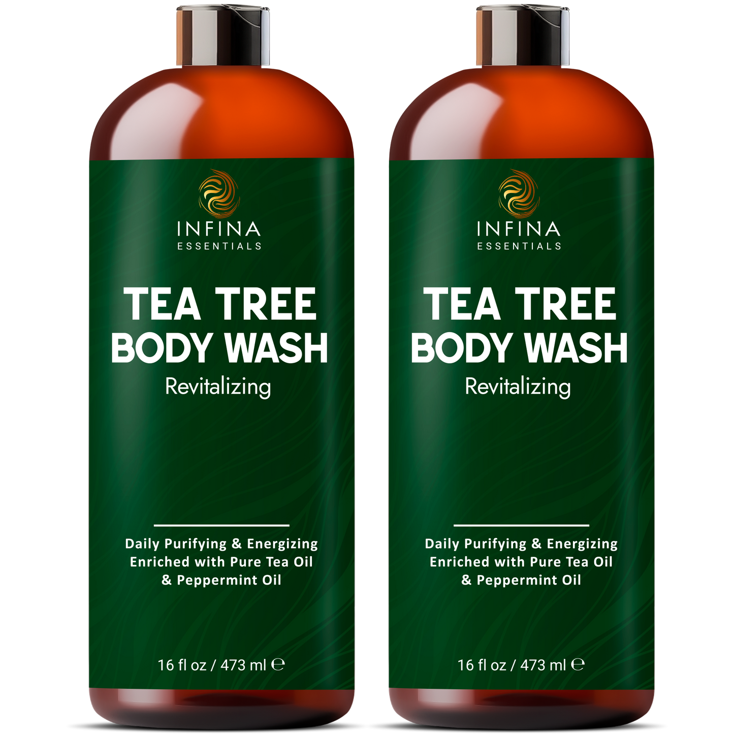 Tea Tree Body Wash for Men & Women Twin Set