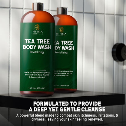 Tea Tree Body Wash for Men & Women Twin Set