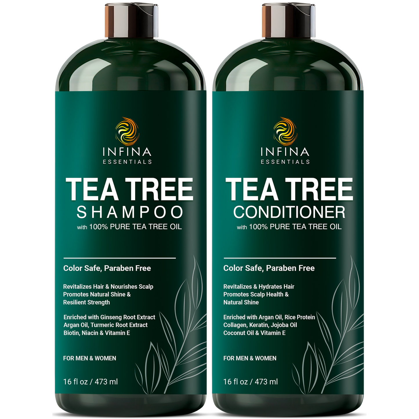 Tea Tree Shampoo and Conditioner Set (16 fl oz)