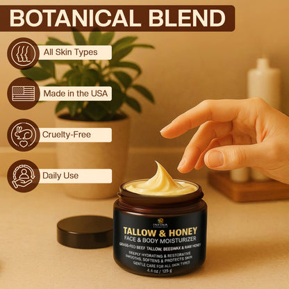 Tallow and Honey Face and Body Moisturizer (4.4floz )