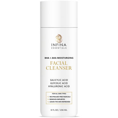 Hydrating Facial Cleanser, 8 fl oz - Cleanser with Hyaluronic Acid & Antioxidants - for All Skin Types